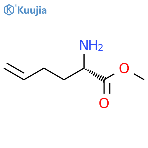 5-Hexenoic acid, 2-amino-, methyl ester, (2S)- structure