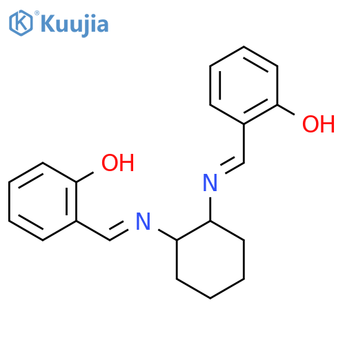 Phenol, 2,2'-[1,2-cyclohexanediylbis(nitrilomethylidyne)]bis- structure