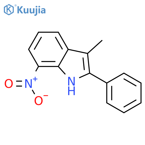 1H-Indole, 3-methyl-7-nitro-2-phenyl- structure
