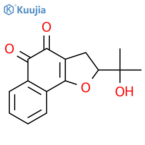 NAPHTHO[1,2-B]FURAN-4,5-DIONE, 2,3-DIHYDRO-2-(1-HYDROXY-1-METHYLETHYL)- structure