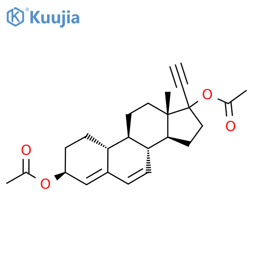 [(3S,8R,9S,10R,13S,14S)-17-Acetyloxy-17-ethynyl-13-methyl-2,3,8,9,10,11,12,14,15,16-decahydro-1H-cyclopenta[a]phenanthren-3-yl] acetate structure