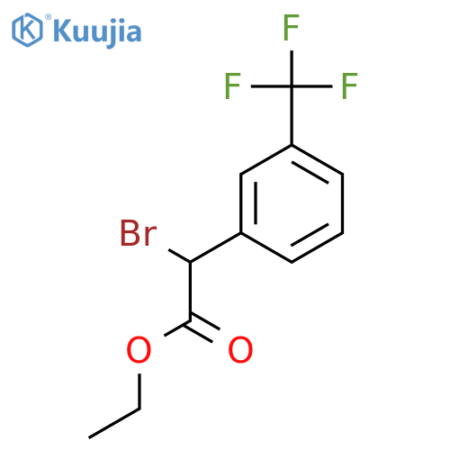 Bromo-(3-trifluoromethyl-phenyl)-acetic acid ethyl ester structure