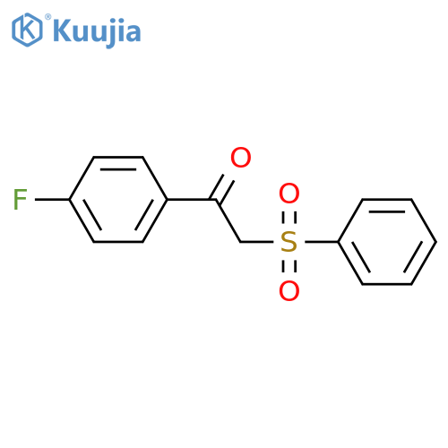 1-(4-Fluorophenyl)-2-(phenylsulfonyl)ethanone structure