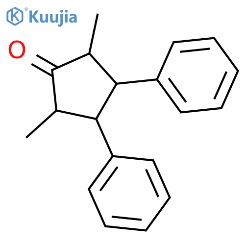 Cyclopentanone, 2,5-dimethyl-3,4-diphenyl- structure