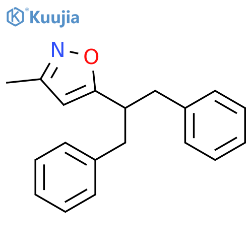 5-(1,3-Diphenylpropan-2-yl)-3-methyl-1,2-oxazole structure