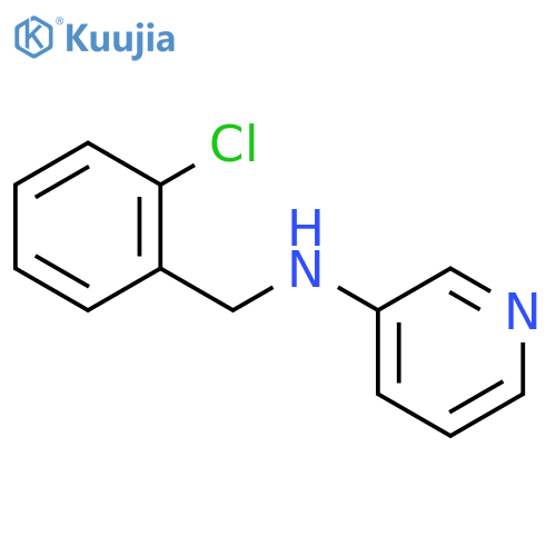 N-[(2-chlorophenyl)methyl]pyridin-3-amine structure