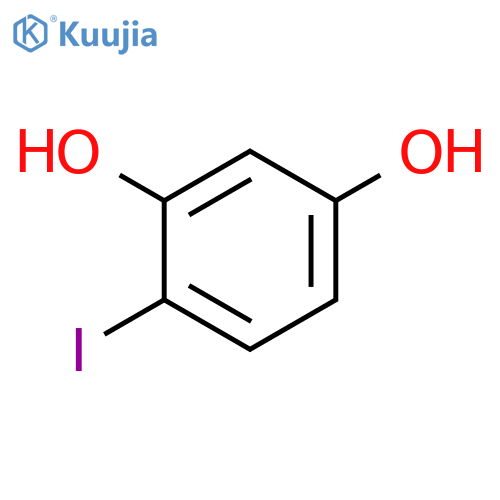 1,3-BENZENEDIOL, 4-IODO- structure