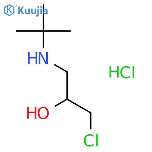 1-(tert-Butylamino)-3-chloropropan-2-ol Hydrochloride structure