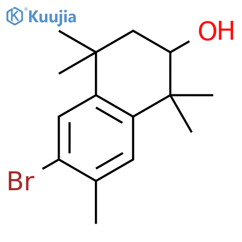 2-NAPHTHALENOL, 6-BROMO-1,2,3,4-TETRAHYDRO-1,1,4,4,7-PENTAMETHYL- structure