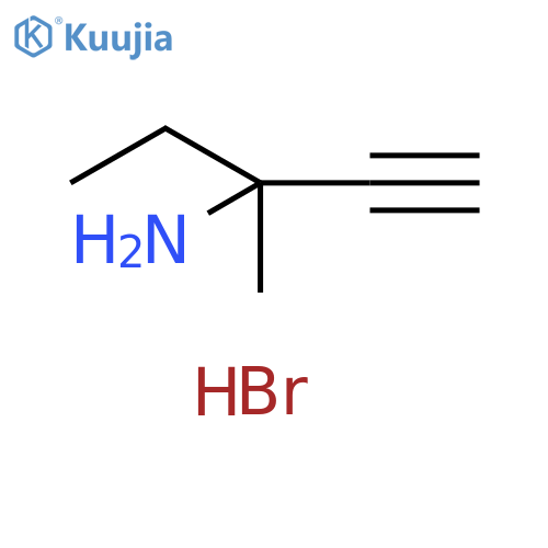 3-methylpent-1-yn-3-amine hydrobromide structure