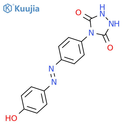 1,2,4-Triazolidine-3,5-dione, 4-[4-[(4-hydroxyphenyl)azo]phenyl]- structure