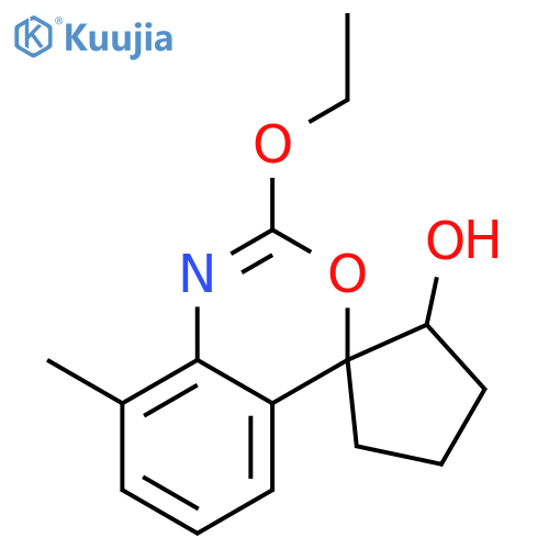 SPIRO[4H-3,1-BENZOXAZINE-4,1'-CYCLOPENTAN]-2'-OL, 2-ETHOXY-8-METHYL- structure