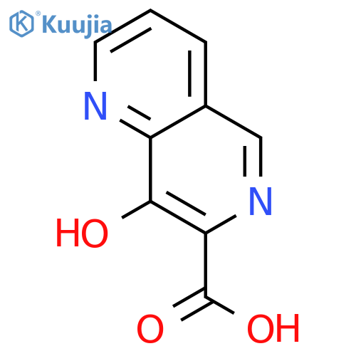 8-hydroxy-1,6-naphthyridine-7-carboxylic acid structure