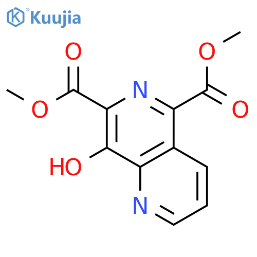 1,6-NAPHTHYRIDINE-5,7-DICARBOXYLIC ACID, 8-HYDROXY-, DIMETHYL ESTER structure