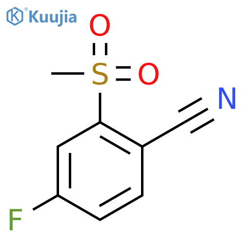 4-Fluoro-2-(methylsulfonyl)benzonitrile structure