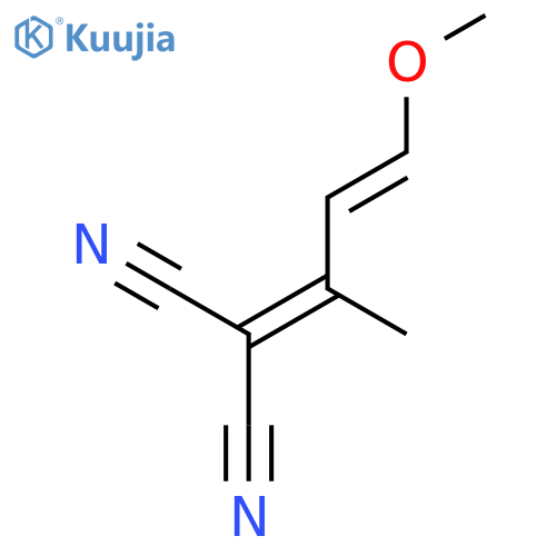 Propanedinitrile, (3-methoxy-1-methyl-2-propenylidene)- structure