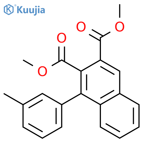 2,3-Naphthalenedicarboxylic acid, 1-(3-methylphenyl)-, dimethyl ester structure