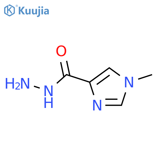 1-methyl-1H-imidazole-4-carbohydrazide structure