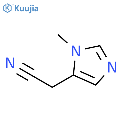 (1-methyl-1H-imidazol-5-yl)acetonitrile structure
