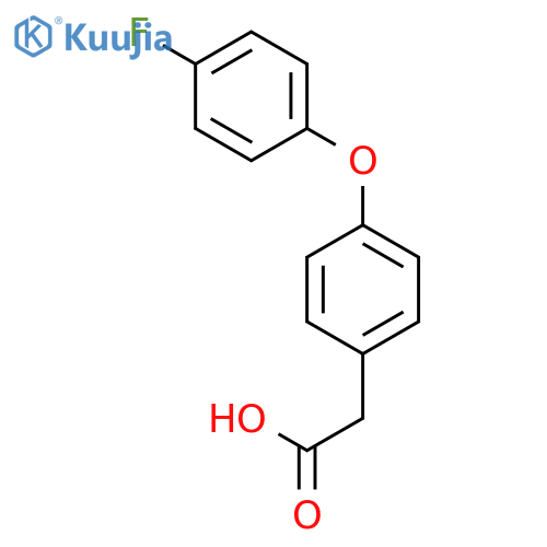 [4-(4-fluorophenoxy)phenyl]acetic acid structure
