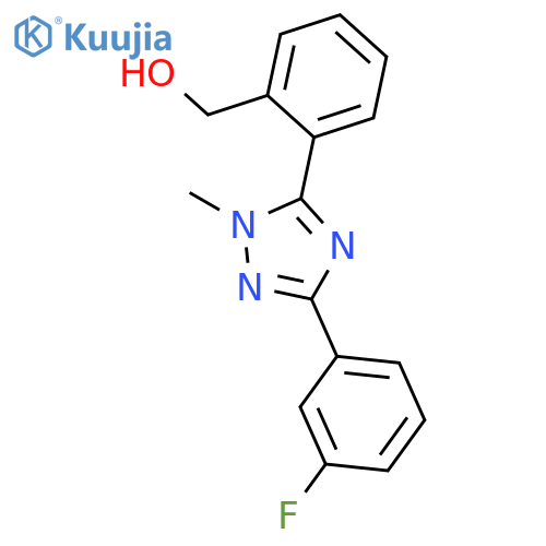 BENZENEMETHANOL, 2-[3-(3-FLUOROPHENYL)-1-METHYL-1H-1,2,4-TRIAZOL-5-YL]- structure