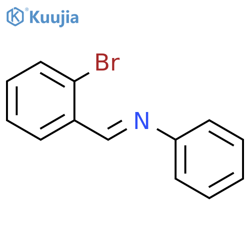 (E)-N-(2-Bromobenzylidene)aniline structure