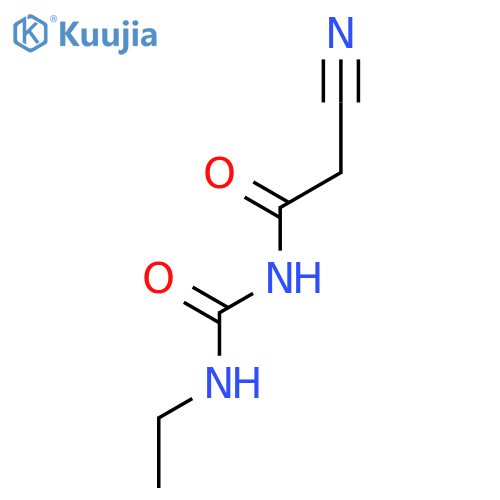 1-(Cyanoacetyl)-3-ethylurea structure