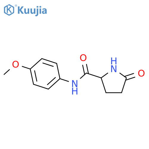 N-(4-Methoxyphenyl)-5-oxo-2-pyrrolidinecarboxamide structure