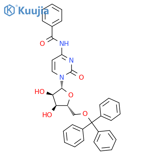 N-[1-[(2R,3R,4S,5R)-3,4-Dihydroxy-5-(trityloxymethyl)oxolan-2-yl]-2-oxopyrimidin-4-yl]benzamide structure