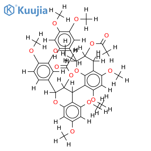 octa-O-methyl-di-O-acetyl-bis-(+)-catechin structure