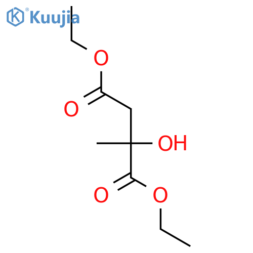 Butanedioic acid, 2-hydroxy-2-methyl-, diethyl ester structure
