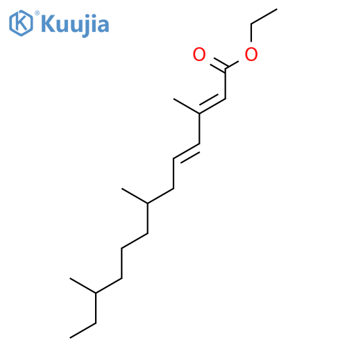 2,4-Tridecadienoic acid, 3,7,11-trimethyl-, ethyl ester structure