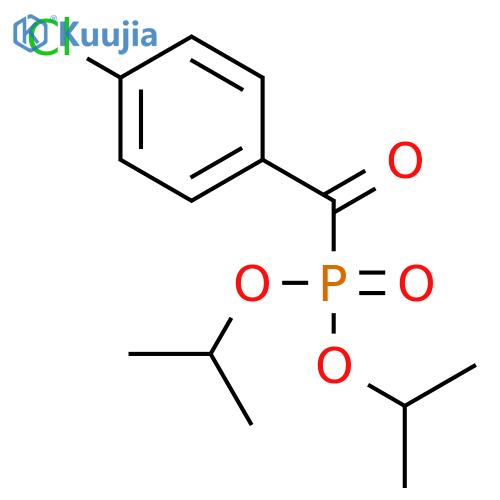 Phosphonic acid, (4-chlorobenzoyl)-, bis(1-methylethyl) ester structure