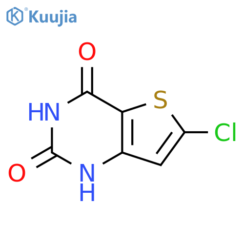 6-chloro-1H,2H,3H,4H-thieno3,2-dpyrimidine-2,4-dione structure