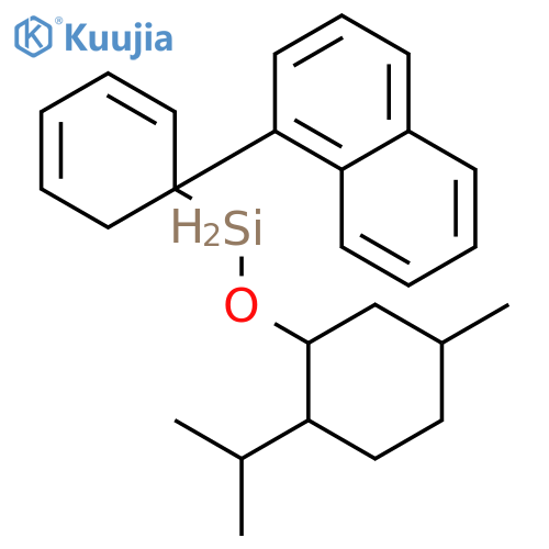 Silane, [[5-methyl-2-(1-methylethyl)cyclohexyl]oxy]-1-naphthalenylphenyl- structure
