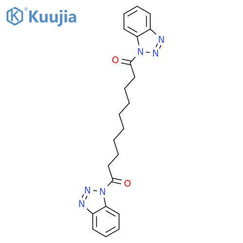 1H-Benzotriazole, 1,1'-(1,10-dioxo-1,10-decanediyl)bis- structure