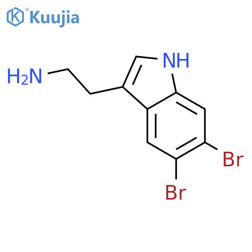 2-(5,6-dibromo-1h-indol-3-yl)ethanamine structure