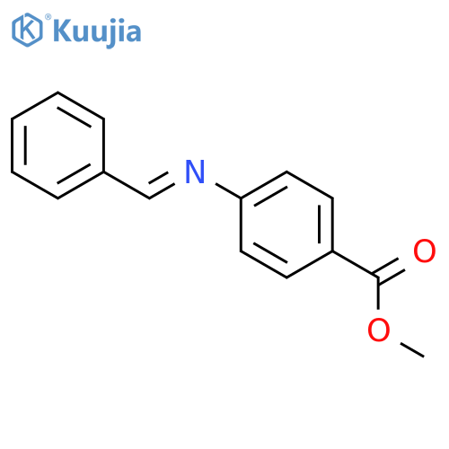 Benzoic acid, 4-[(phenylmethylene)amino]-, methyl ester structure