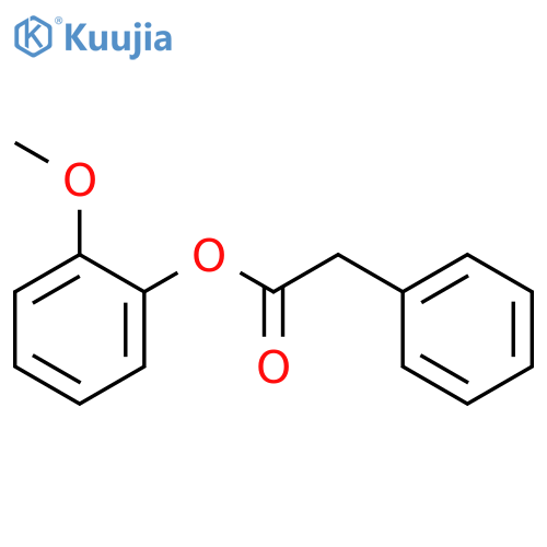 Benzeneacetic acid,2-methoxyphenyl ester structure