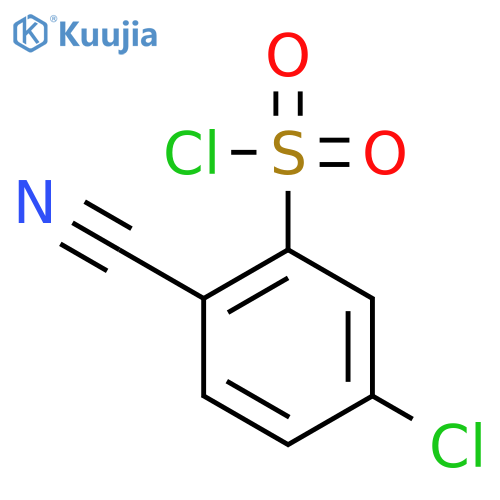 5-Chloro-2-cyanobenzenesulfonyl chloride structure