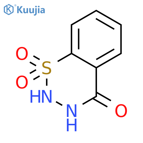 4H-1,2,3-BENZOTHIADIAZIN-4-ONE, 2,3-DIHYDRO-, 1,1-DIOXIDE structure