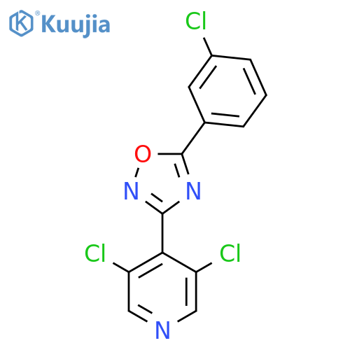 Pyridine, 3,5-dichloro-4-[5-(3-chlorophenyl)-1,2,4-oxadiazol-3-yl]- structure
