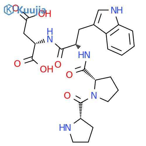 L-Aspartic acid, L-prolyl-L-prolyl-L-tryptophyl- structure