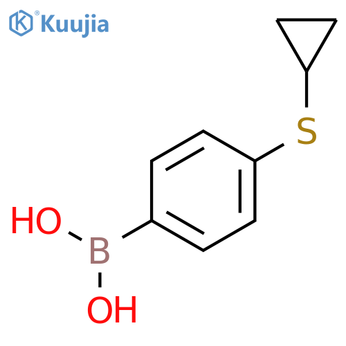 4-Cyclopropylthiophenylboronic acid structure