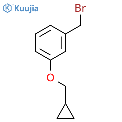 1-(bromomethyl)-3-(cyclopropylmethoxy)benzene structure