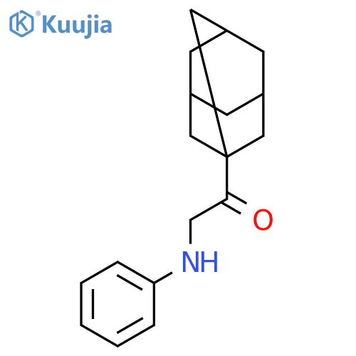 ETHANONE, 2-(PHENYLAMINO)-1-TRICYCLO[3.3.1.13,7]DEC-1-YL- structure