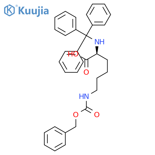 L-LYSINE, N6-[(PHENYLMETHOXY)CARBONYL]-N2-(TRIPHENYLMETHYL)- structure