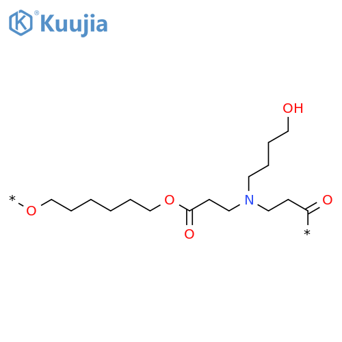 Poly[oxy-1,6-hexanediyloxy(1-oxo-1,3-propanediyl)[(4-hydroxybutyl)imino](3-oxo-1,3-propanediyl)] structure