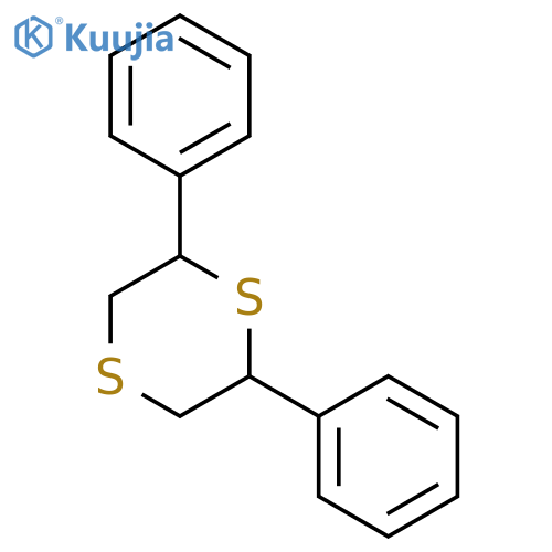 1,4-Dithiane, 2,6-diphenyl- structure