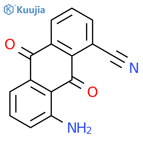 1-Anthracenecarbonitrile, 8-amino-9,10-dihydro-9,10-dioxo- structure